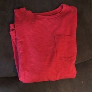 Red long sleeve shirt, large boys